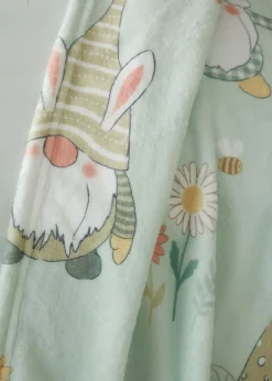 Catherine Lansfield Spring Gonks Cosy Fleece Blanket Throw (130x170cm)