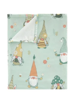 Catherine Lansfield Spring Gonks Cosy Fleece Blanket Throw (130x170cm)
