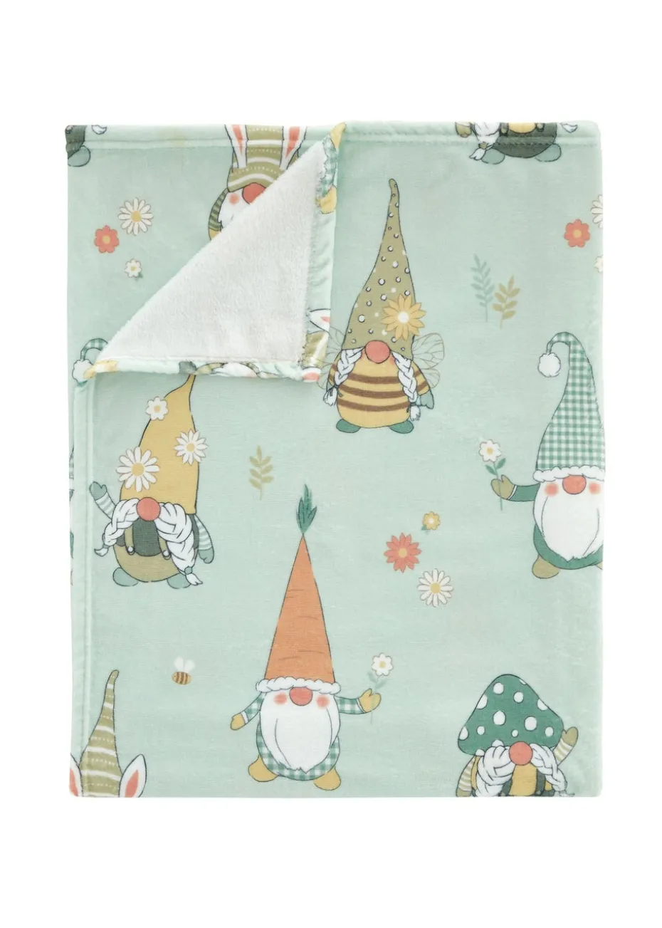 Catherine Lansfield Spring Gonks Cosy Fleece Blanket Throw (130x170cm)