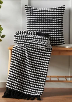 Catherine Lansfield Stab Stitch Blanket Throw (125x150cm)