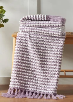 Catherine Lansfield Stab Stitch Blanket Throw (125x150cm)