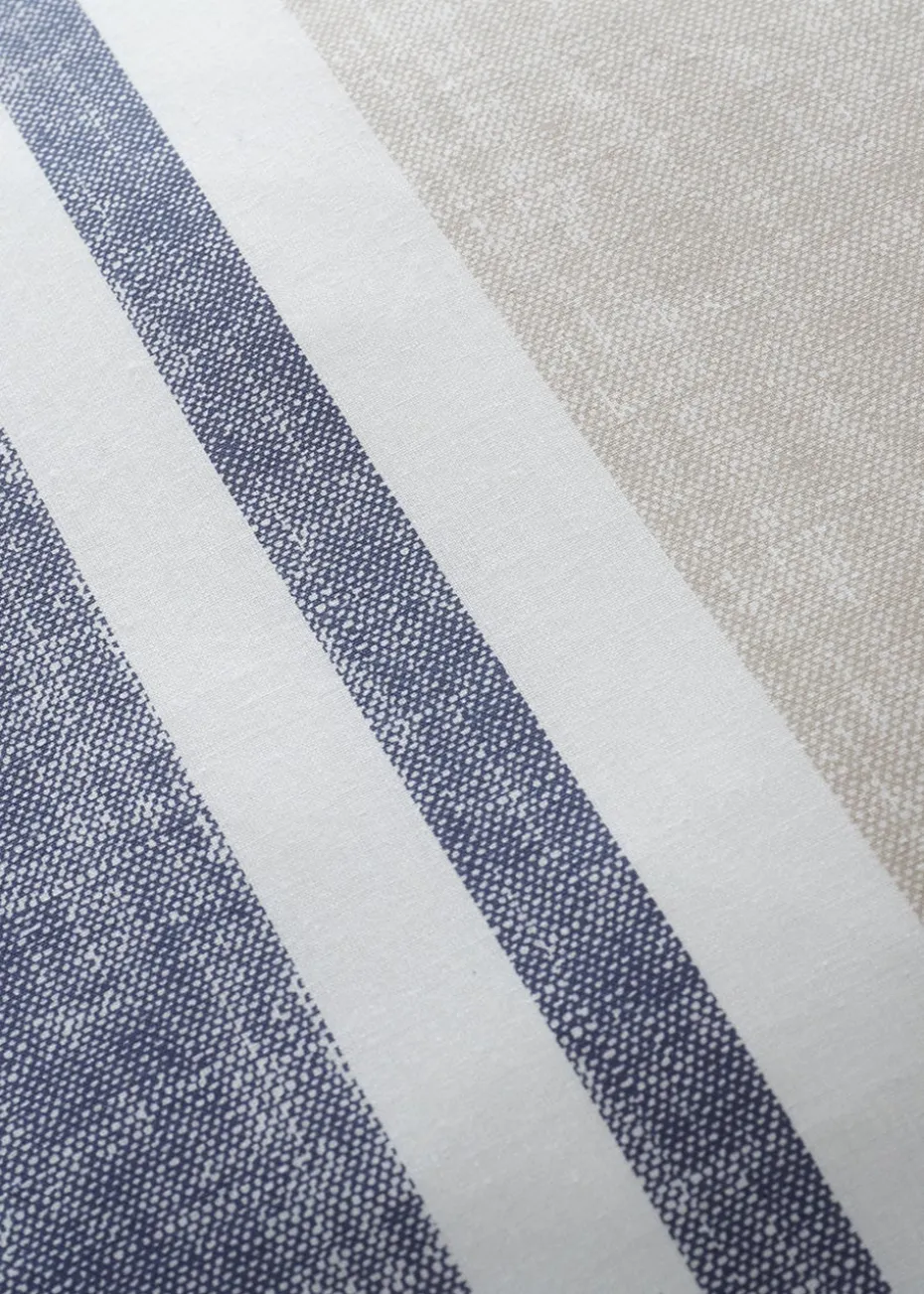 Catherine Lansfield Textured Banded Stripe Duvet Cover
