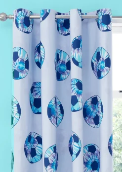 Catherine Lansfield Tie Dye Football Reversible Curtains