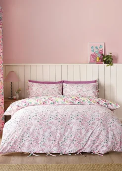 Catherine Lansfield Tilly Floral Reversible Duvet Cover Set