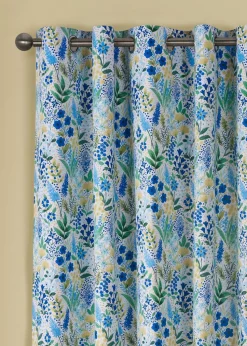 Catherine Lansfield Tilly Floral Fully Reversible Eyelet Curtains