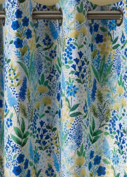 Catherine Lansfield Tilly Floral Fully Reversible Eyelet Curtains