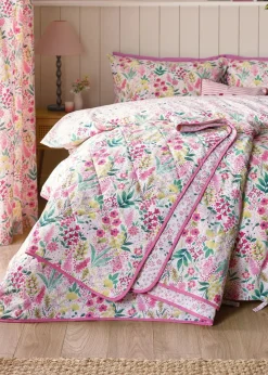 Catherine Lansfield Tilly Floral Fully Reversible 220x230cm Bedspread