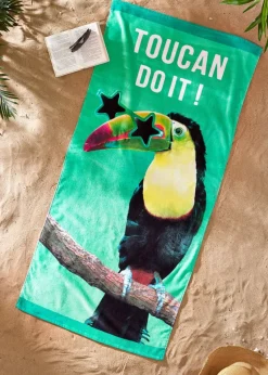 Catherine Lansfield Toucan Do It Cotton Beach Towel