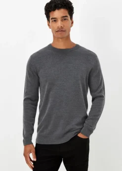 Charcoal Soft Touch Crew Neck Jumper