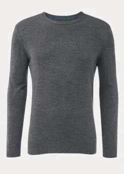 Charcoal Soft Touch Crew Neck Jumper