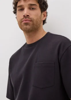 Charcoal Twill Pocket T-Shirt