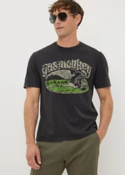 Charcoal Washed Gas Monkey T-Shirt