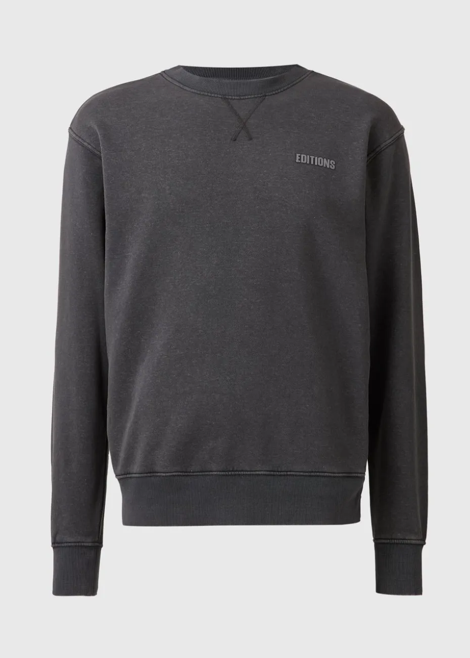 Charcoal Washed Relaxed Fit Sweatshirt