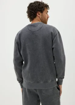 Charcoal Washed Relaxed Fit Sweatshirt
