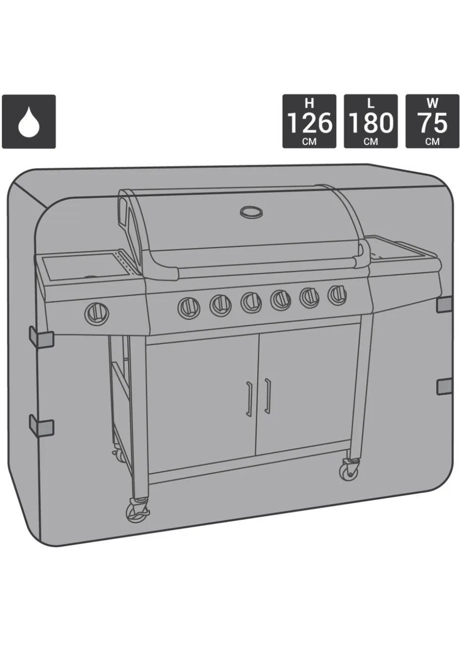 Charles Bentley Bbq Waterproof Gas Charcoal Premium Bbq Cover Extra Large (6-7 Burner)