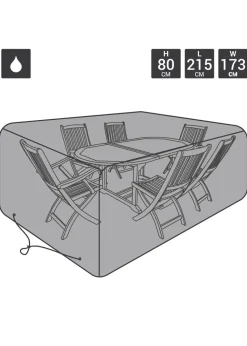 Charles Bentley Black Premium Rectangular Garden Furniture Cover