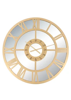 Charles Bentley Coniston Indoor Outdoor Mirrored Skeleton Wall Clock (Dia. 80cm)
