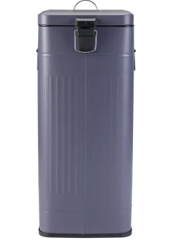 Charles Bentley Dark Blue Retro Steel Square Kitchen Bin