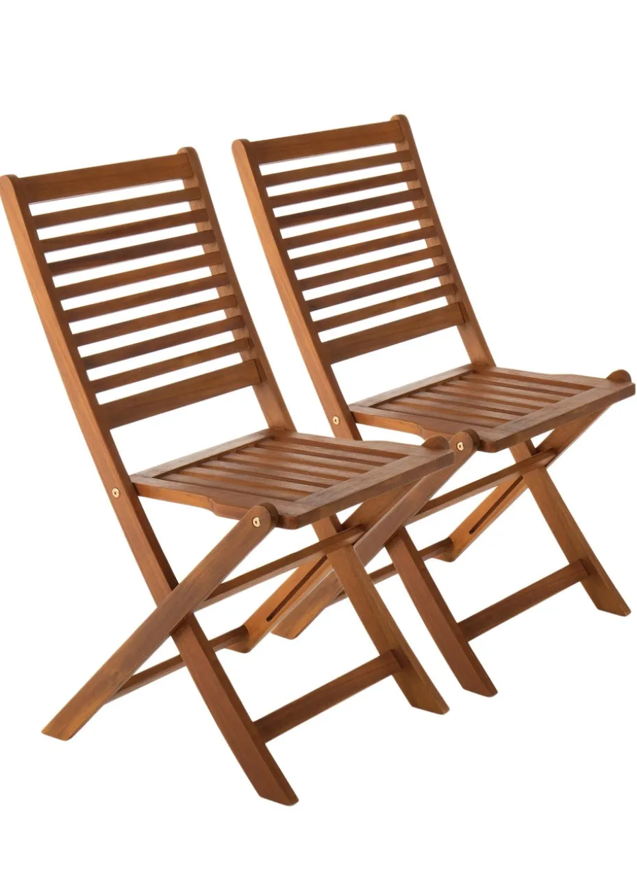 Charles Bentley FSC Acacia Hardwood Furniture Set with Extendable Table (6 Seater)