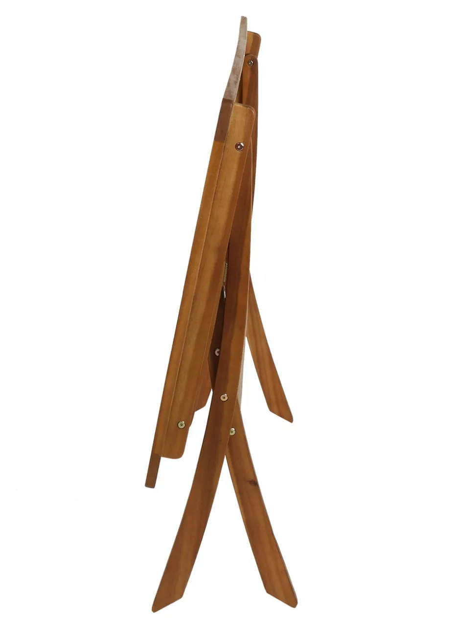 Charles Bentley FSC Acacia Hardwood Rectangular Folding Table (H74cm x W120cm x D70cm)