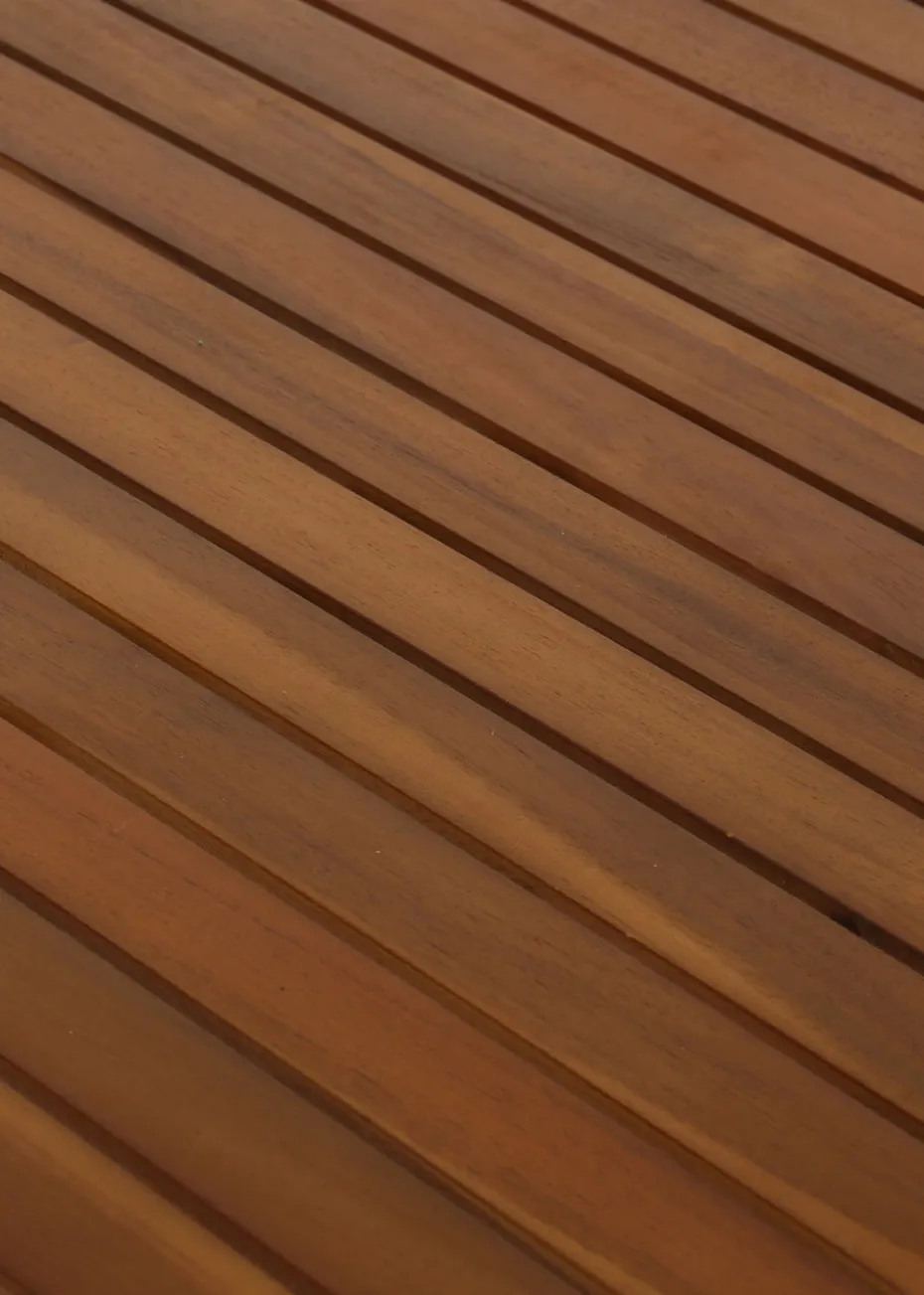 Charles Bentley FSC Acacia Hardwood Rectangular Folding Table (H74cm x W120cm x D70cm)