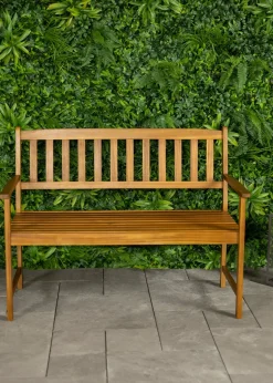 Charles Bentley FSC Acacia Wooden Bench (H90cm x W120cm x D61cm)