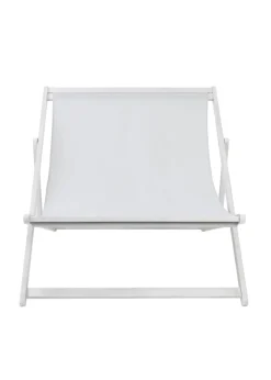 Charles Bentley FSC Certified Eucalyptus White Washed Double Deck Chair Grey