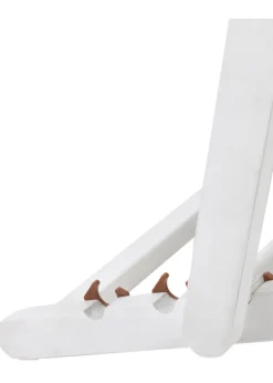 Charles Bentley FSC Certified Eucalyptus White Washed Double Deck Chair Grey