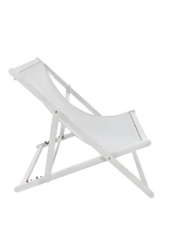 Charles Bentley FSC Certified Eucalyptus White Washed Double Deck Chair Grey