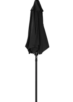 Charles Bentley Garden Patio Market Umbrella Parasol Crank Function Black
