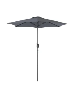 Charles Bentley Garden Patio Market Umbrella Parasol Crank Function Grey