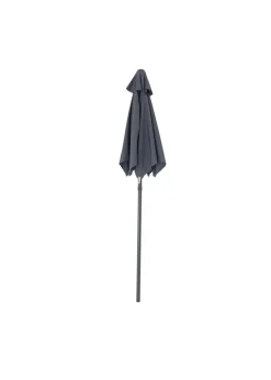 Charles Bentley Garden Patio Market Umbrella Parasol Crank Function Grey