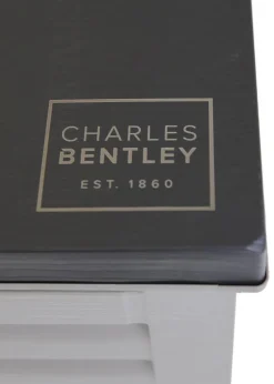 Charles Bentley Grey and Black Outdoor Plastic Storage Box