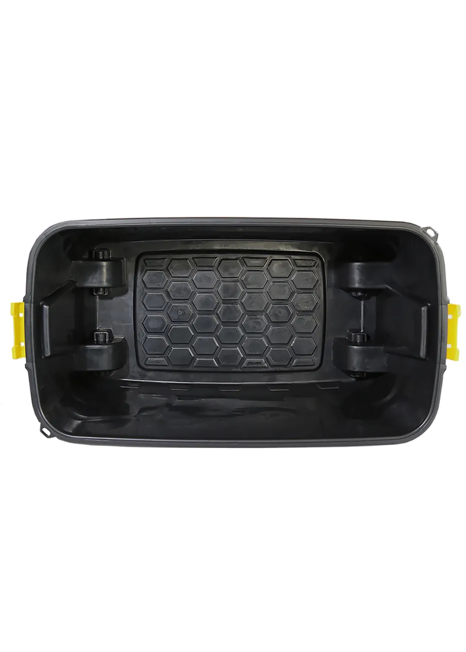 Charles Bentley Heavy Duty Trunk on Wheels Black