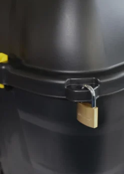 Charles Bentley Heavy Duty Trunk on Wheels Black