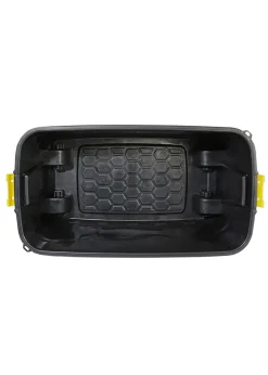 Charles Bentley Heavy Duty Trunk on Wheels Black