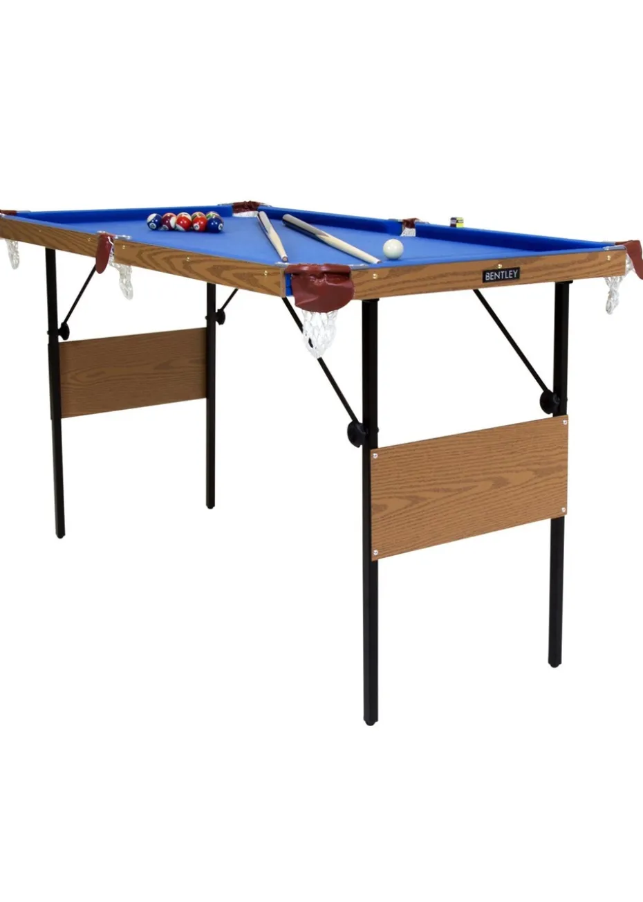 Charles Bentley 6in Pool Table Blue (4ft)