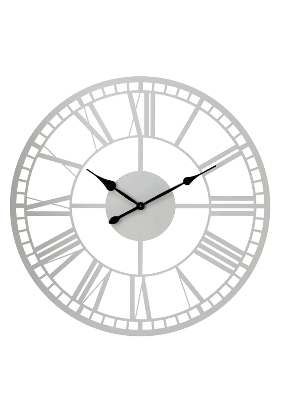 Charles Bentley Malham Indoor Outdoor Round Skeleton Wall Clock (Dia. 90cm)