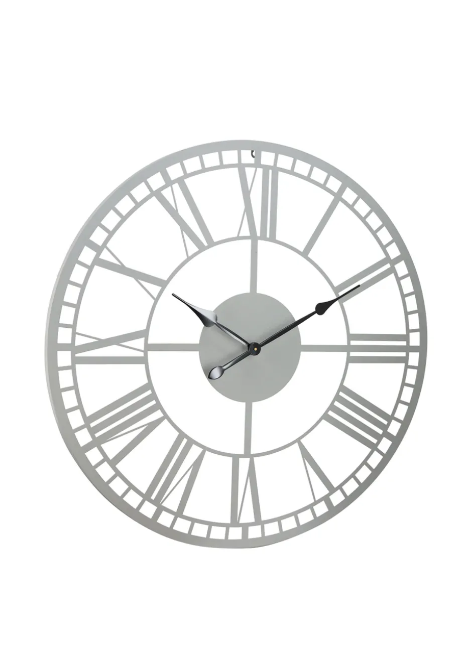 Charles Bentley Malham Indoor Outdoor Round Skeleton Wall Clock (Dia. 90cm)