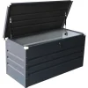 Charles Bentley Metal Storage Chest w/ Lock & Key Waterproof Seal Hydraulic Lid (H62cm x L132cm x W61cm)