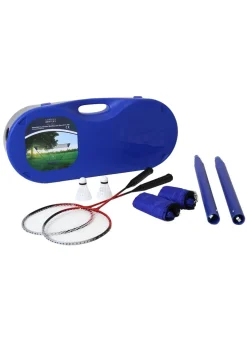 Charles Bentley Multi Sports Collection 2 Player Badminton Set with Tennis Net