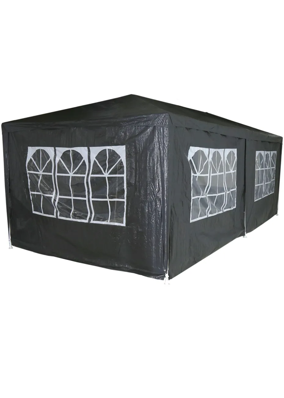 Charles Bentley Party Tent Gazebo Large Showerproof Marquee (D3m x W6m)