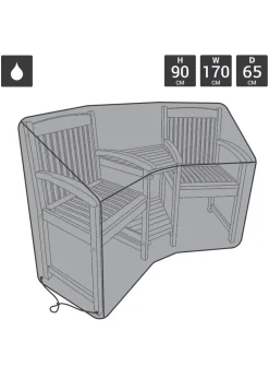 Charles Bentley Patio Furniture Companion Love Seat Jack and Jill Cover