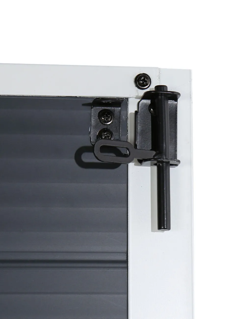 Charles Bentley Plastic Storage Garden Shed Grey Med Roof Outdoor (L6.3ft x W6.2ft)