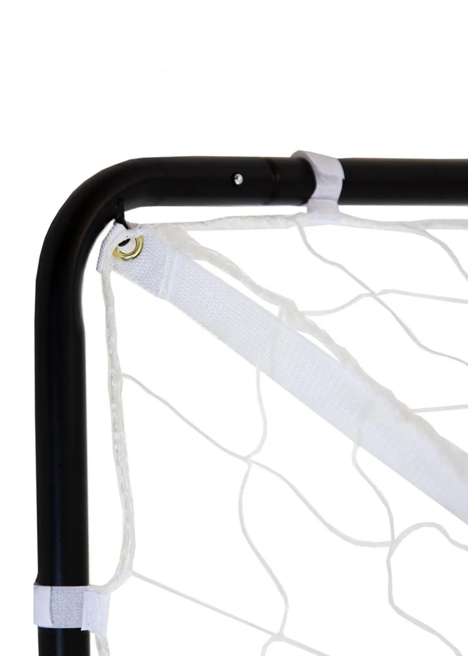 Charles Bentley Portable Foldable Red Football Kick Goal With Carry Bag (H5 x D2.5 x W7ft)