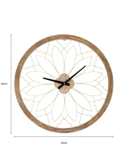 Charles Bentley Ullswater Indoor Outdoor Round Skeleton Wall Clock (Dia. 60cm)