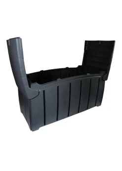 Charles Bentley Ward Plastic 322L Storage Box Black (H60cm x W115cm x D55cm)