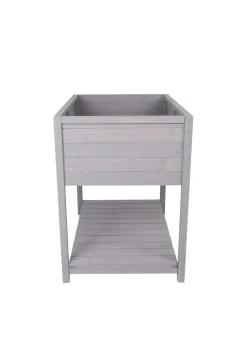 Charles Bentley Wooden Planter Raised Box with Shelf Herb Plant Box