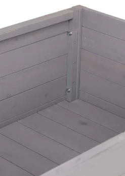 Charles Bentley Wooden Planter Raised Box with Shelf Herb Plant Box