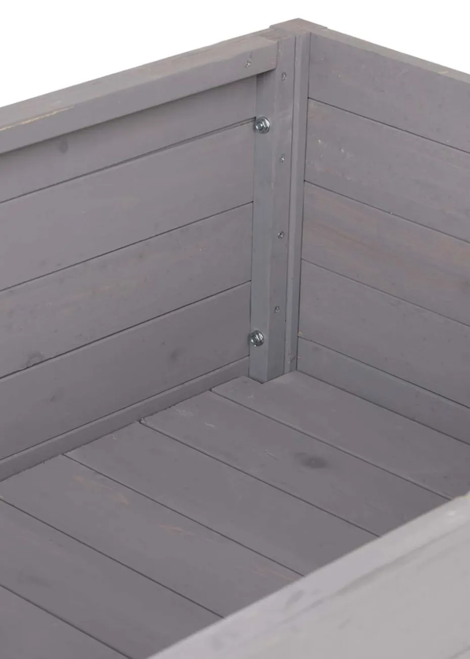 Charles Bentley Wooden Planter Raised Box with Shelf Herb Plant Box